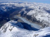 El Glaciar Soler desde las alturas