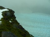 La vista hacia el brazo norte del glaciar Amalia