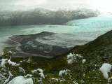 Una buena perspectiva del frente del glaciar Amalia