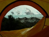 Hermosa vista desde nuestro campamento al Glaciar Amalia